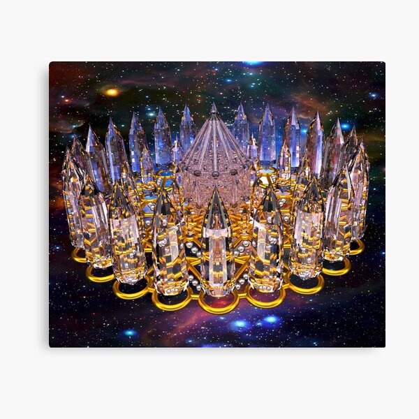 Crystal Merkaba Matrix Stargate Canvas Print