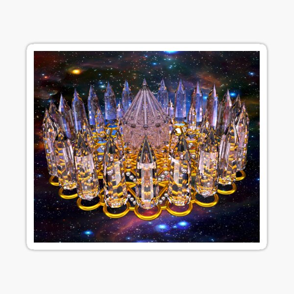 Crystal Merkaba Matrix Stargate Sticker