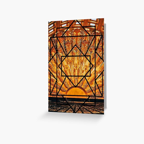 Art Deco Sky light Greeting Card