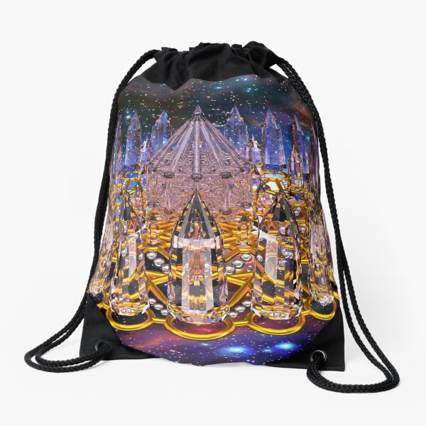 Crystal Merkaba Matrix Stargate Drawstring Bag