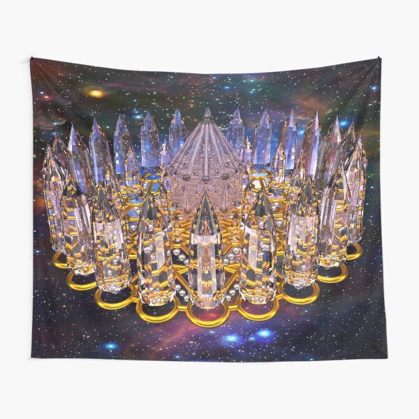 Crystal Merkaba Matrix Stargate Tapestry