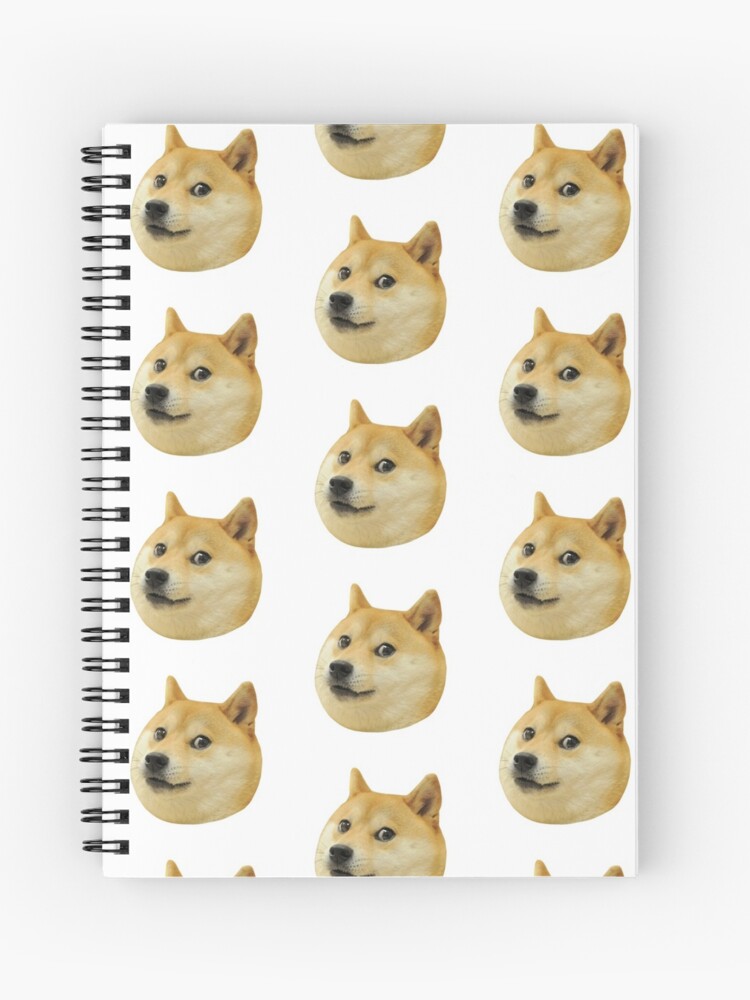 Shiba Inu Doge Dog Meme Spiralblock Von Yflres Redbubble