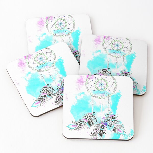 Item preview, Blue and Pink Dreamcatcher  designed and sold by SassieDesign.