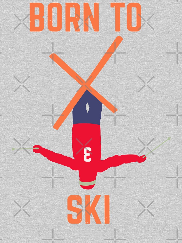 born to ski, skier, skiing by PlantVictorious