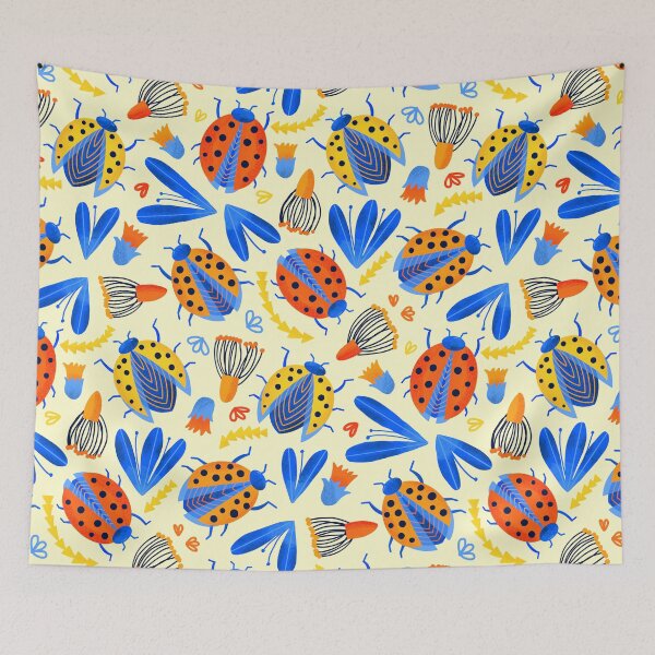 Item preview, Spring Ladybird Botanical  designed and sold by TigaTiga.