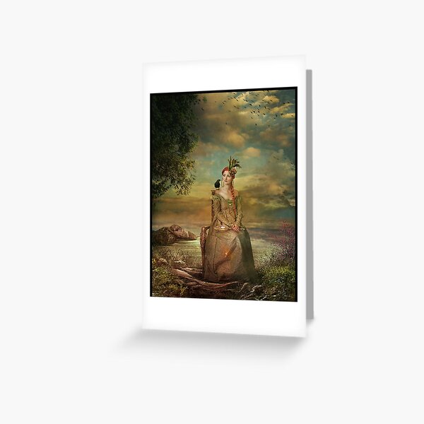Lady In Waiting Greeting Card