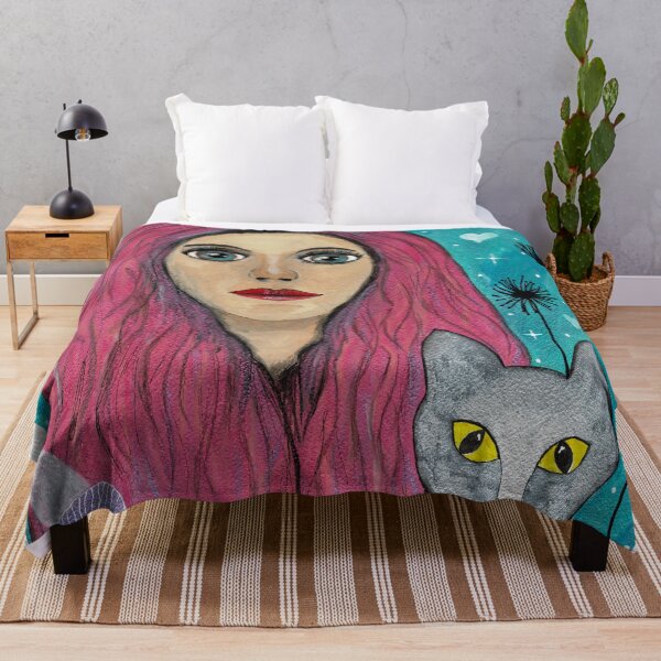 Item preview, Lady and her cat designed and sold by SassieDesign.