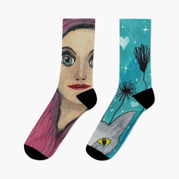 Item preview, Lady and her cat designed and sold by SassieDesign.