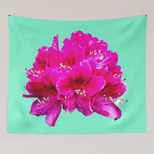 Item preview, Rhododendron on an aqua menthe background designed and sold by Alternative Perspectives.