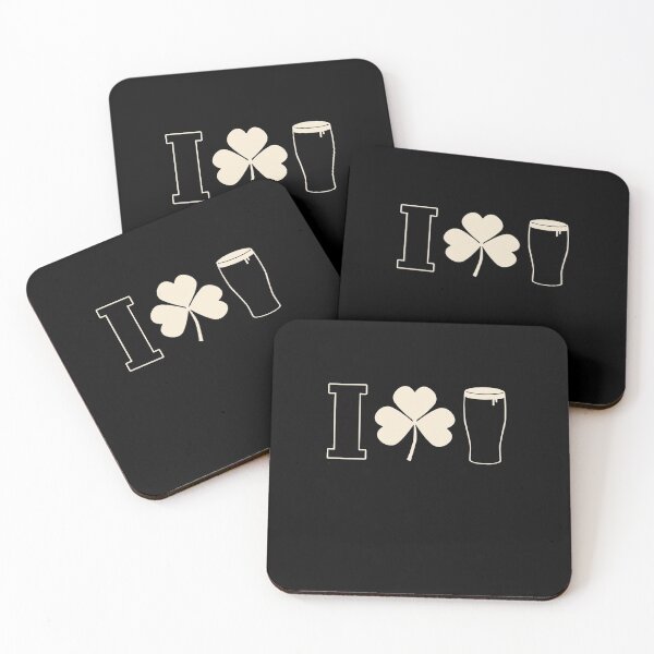 Item preview, I Love Stout Symbols- I Shamrock Stout- Funny Alcohol Design designed and sold by Merch-Tees.