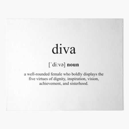 Diva Definition | Dictionary Collection | Art Board Print