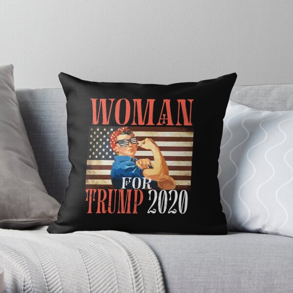 Rosie The Riveter Women for Trump 2020  Throw Pillow