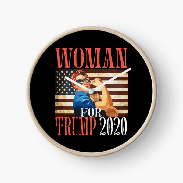 Rosie The Riveter Women for Trump 2020 Clock