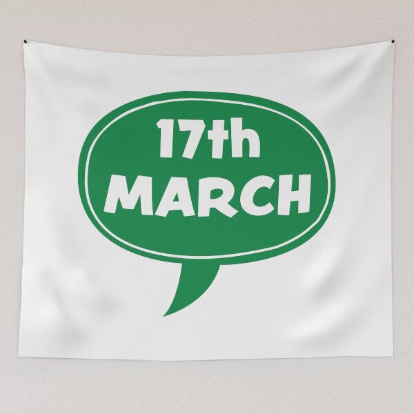 Item preview, St. Patrick's Day 17th March Speech Ballon Cartoon Illustration Doodle Design designed and sold by vanessavolk.