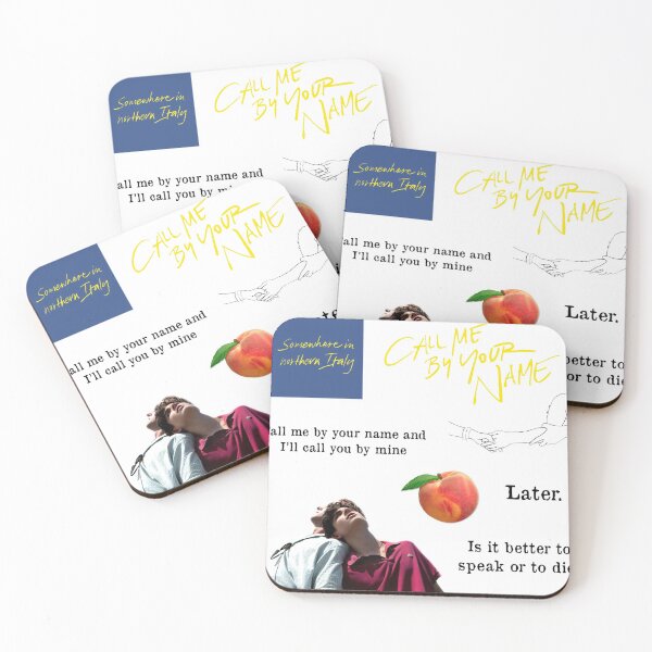 Item preview, Call me by your name sticker set designed and sold by aesthetics4you.