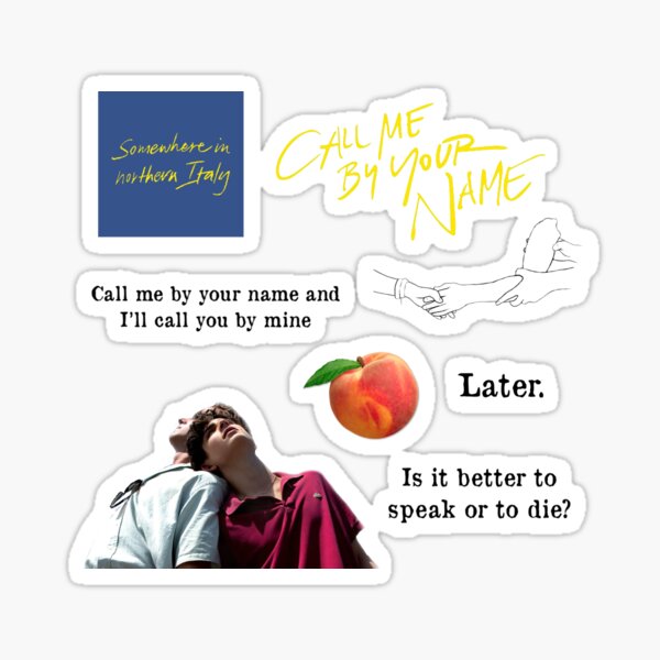 Call Me By Your Name Stickers Redbubble