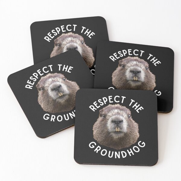Item preview, Respect The Groundhog Day Photo Wood Rodent Funny Face  designed and sold by alenaz.