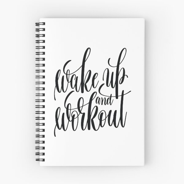 Item preview, Wake Up And Workout Inspirational and Motivational Quotes designed and sold by ProjectX23.