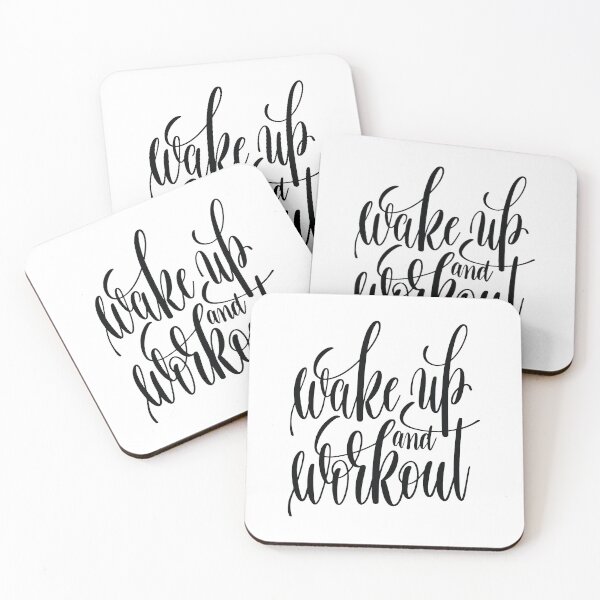 Item preview, Wake Up And Workout Inspirational and Motivational Quotes designed and sold by ProjectX23.