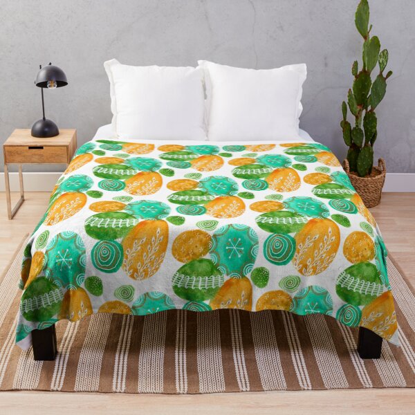 Item preview, Watercolor Round Green Yellow designed and sold by Amandeen.