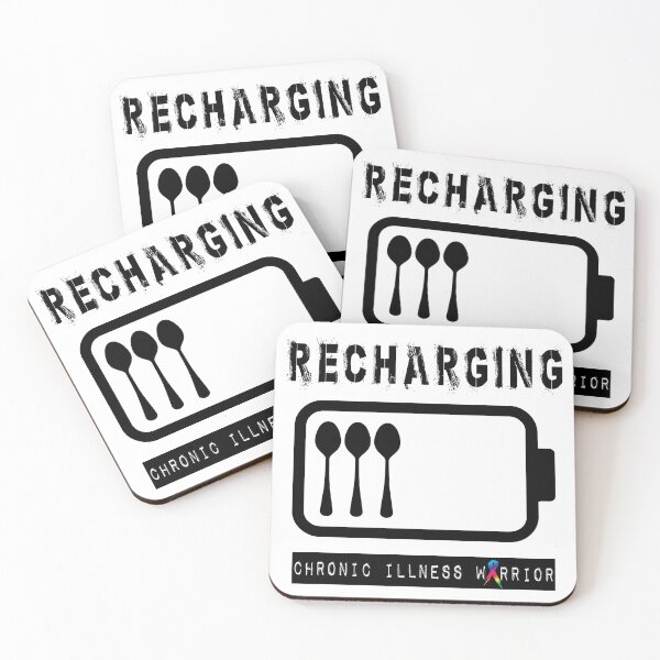 Item preview, Recharging Spoons (black) designed and sold by spoonie-species.