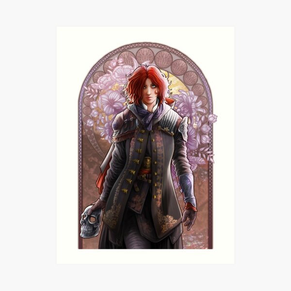 Elena Art Nouveau Style 1 Impression artistique