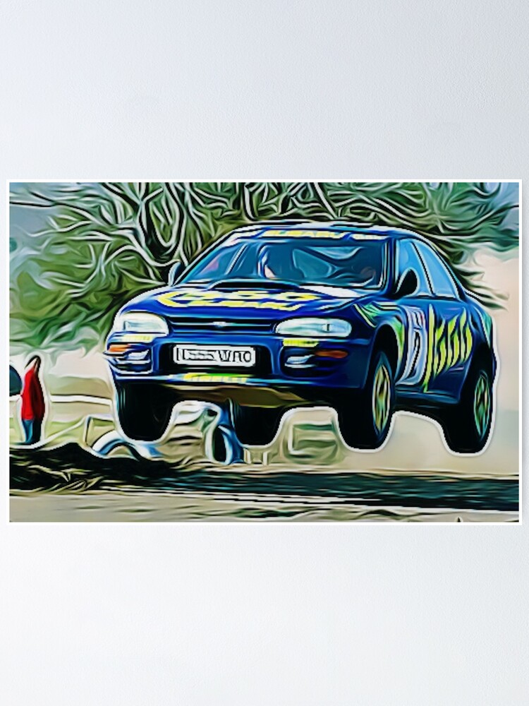 1999 subaru impreza poster by jeffreding redbubble redbubble