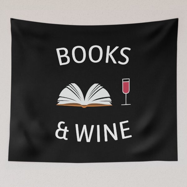 Item preview, Books and Wine Reading Readers Teacher designed and sold by TastefulTees.