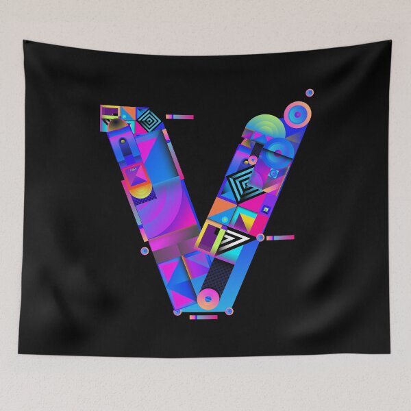 Item preview, Colorful Alphabet, Letter V designed and sold by Space-Bug.
