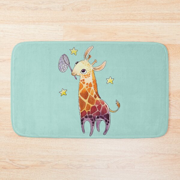 Item preview, Giraffe Stars on Turqouise / light blue designed and sold by HanKlaArt.