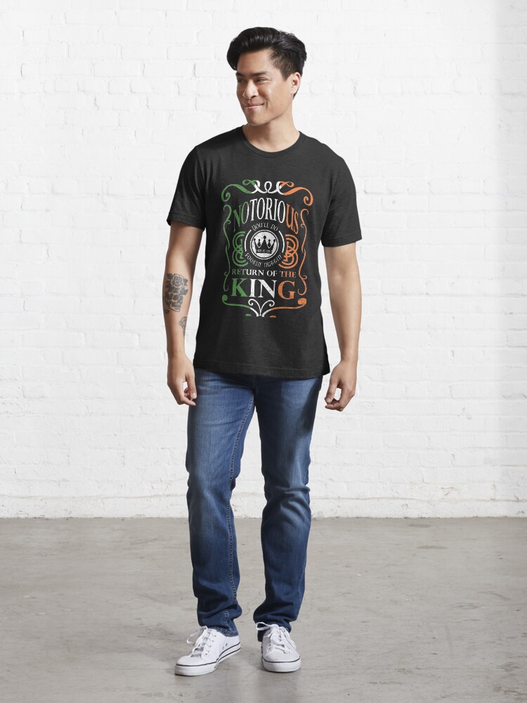 Alternate view of Notorious Return of the King- Irish Shamrock Tricolour Flag Essential T-Shirt