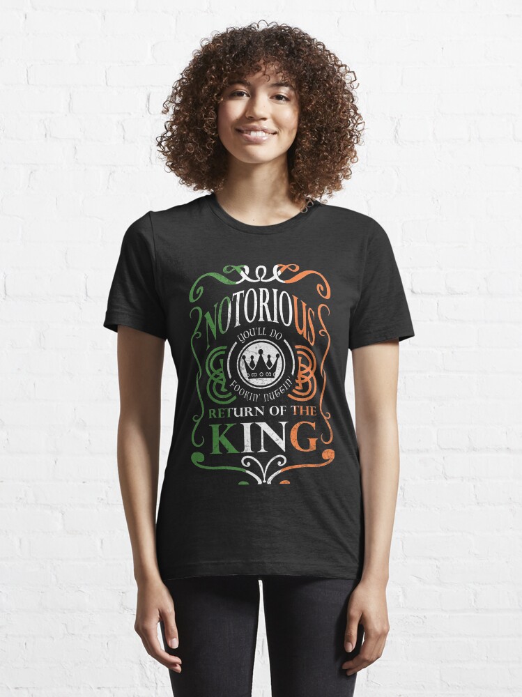 Alternate view of Notorious Return of the King- Irish Shamrock Tricolour Flag Essential T-Shirt