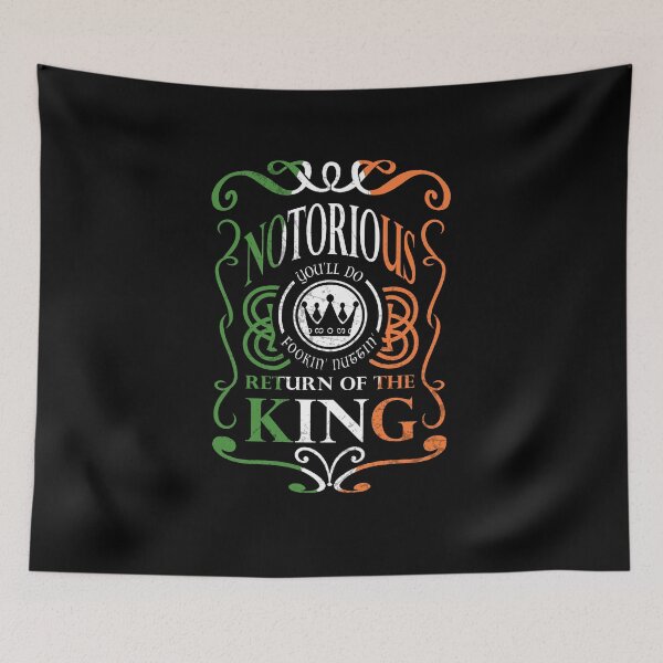 Item preview, Notorious Return of the King- Irish Shamrock Tricolour Flag designed and sold by Merch-Tees.