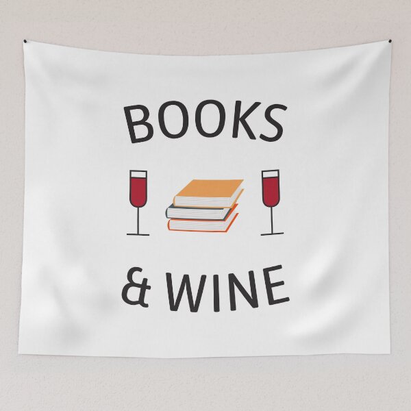 Item preview, Books and Wine designed and sold by TastefulTees.