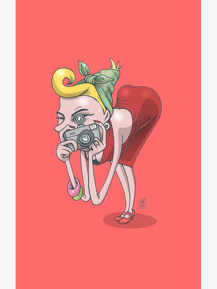 Red girl photographer by oscarsanchez