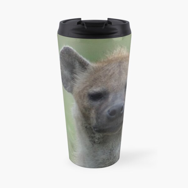 A grumpy Hyena Travel Mug