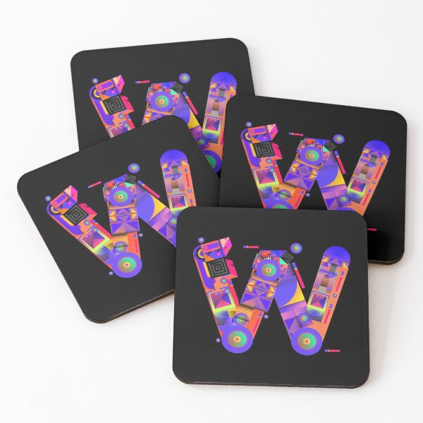 Item preview, Colorful Alphabet, Letter W designed and sold by Space-Bug.