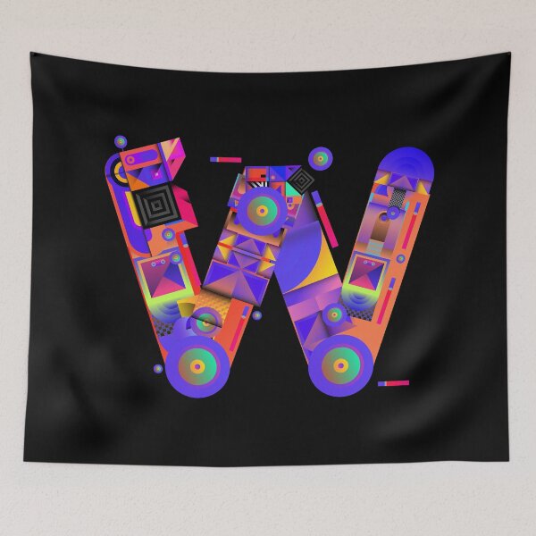 Item preview, Colorful Alphabet, Letter W designed and sold by Space-Bug.