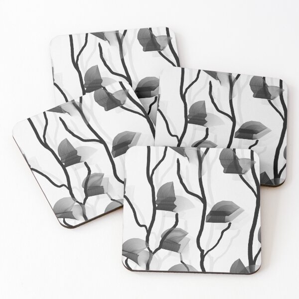 Item preview, Modern Climbing Vine -- Black White Grey designed and sold by ArgyleImp.