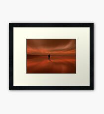 Walking at the beach 2 Framed Print