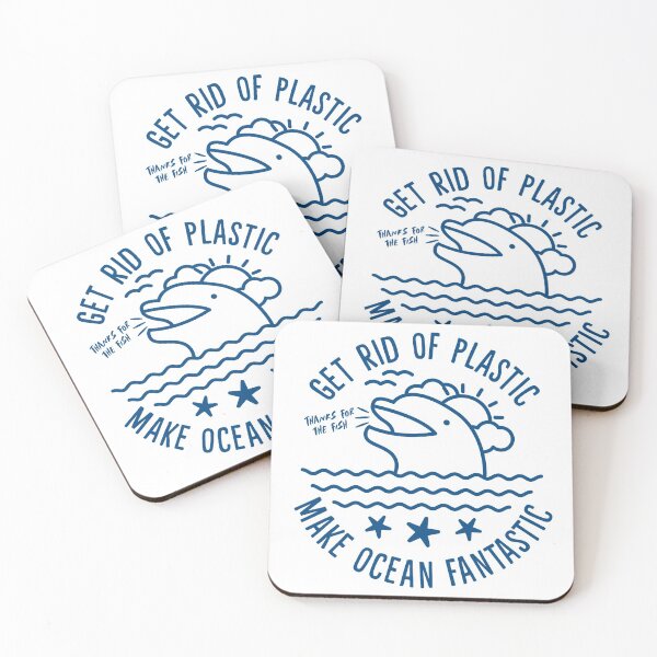 Item preview, Get Rid Of Plastic Make Ocean Fantastic Eco-Friendly Dolphin designed and sold by hadicazvysavaca.