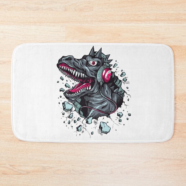 Item preview, Arsenic Druck Dino with Headphones designed and sold by BALONROSU.