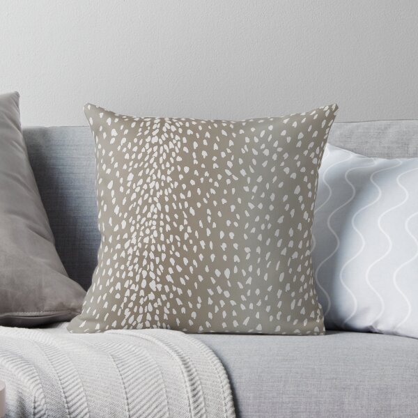 Antelope Fawn Print Throw Pillow