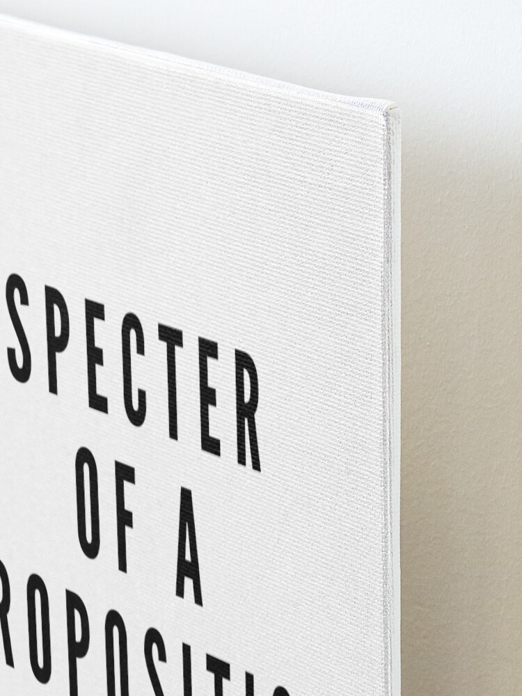 Alternate view of SPECTER OF A PROPOSITION Mounted Print