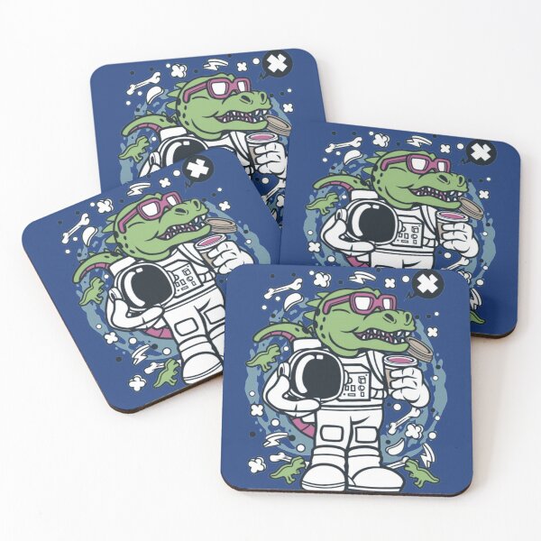 Item preview, t rex astronot,dinosaurs, meat eaters, Design2Z, Black, white, colorful, Dino, designed and sold by Design2Z.