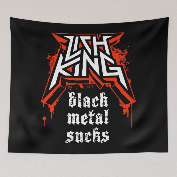 Item preview, Lich King : Black Metal Sucks designed and sold by UndeadWizard.