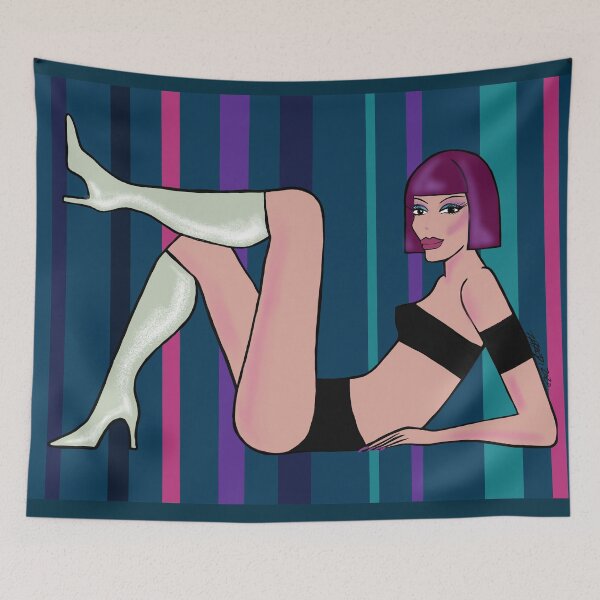 Item preview, Girl wearing boots fashion illustration  designed and sold by PG Illustration.