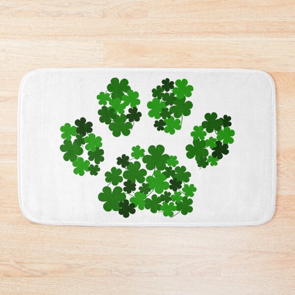 Item preview, Irish Shamrock Dog Paw St Patricks Day ST Paddys Day Green designed and sold by SmartPooch.