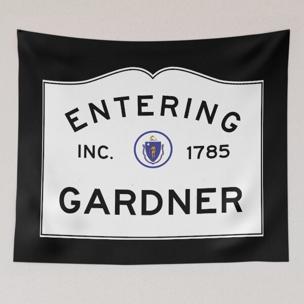 Item preview, Entering Gardner Massachusetts - Commonwealth of Massachusetts Road Sign  designed and sold by NewNomads.