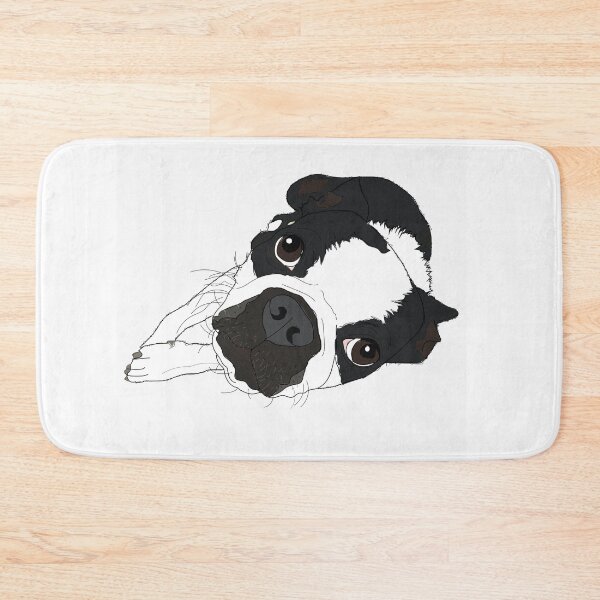Item preview, Boston Terrier reclining designed and sold by sketchandpaws.